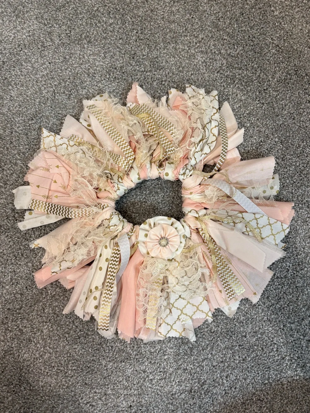 Baby Girls White 'One' Glitter Top with Pink & Gold Tutu Set